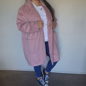 Like New Old Navy long coat size 3X Pink